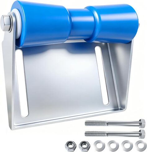 8" Boat Trailer Rollers with Galvanized Steel Brackets PU Keel Roller Assembly Kit with Mounting Hardware for Easy Boat Launch & Retrieval in Saudi Arabia