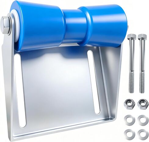 8" Boat Trailer Rollers with Galvanized Steel Brackets PU Keel Roller Assembly Kit with Mounting Hardware for Easy Boat Launch & Retrieval in Saudi Arabia