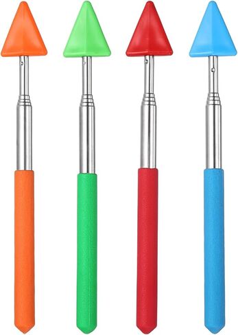PATIKIL 4 PCS Pointer Finger Stick, Teacher Pointer Arrow, Pink/Purple/Blue/Green in Kuwait