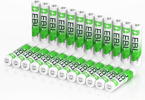 EBL AAA Rechargeable Batteries, 8-Count, Ni-MH 1100mAh 1.2V Triple A Batteries in Saudi Arabia