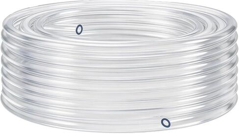 1/4"ID X 3/8"OD PVC Tubing, 25FT Clear Vinyl Hose Flexible Food-Grade Line Low-Pressure Systems in Saudi Arabia