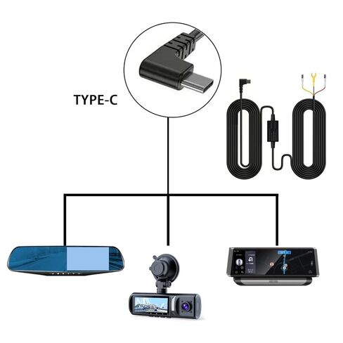 مجموعة أسلاك صلبة obd لكاميرا داش. مجموعة كابلات الطاقة وكاميرا لوحة العدادات USB إلى مجموعة أسلاك صلبة من النوع C. مراقب وقوف السيارات/كاميرا داش in Kuwait