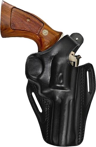 Leather Holster for Taurus 856 Defender 3" Barrel, OWB Thumb Break, Genuine Leather, Right Handed, ShnLeather in Saudi Arabia