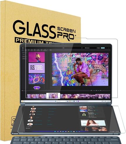 i-Tensodo 2 Pack 14 inch Anti Glare Screen Protector for 2025 Lenovo Yoga Book 9i (14IAH10) Laptop Touch Display, Eye Protection Anti Glare Filter in Saudi Arabia