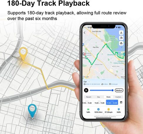 GPS Tracker for Vehicles with Real-Time Tracking, Route History, Speed Monitoring, Geo-Fence& Unlimited Distance，Tracking Devices for Cars Hidden Subscription Required 4G Car Tracker with Multi Alerts in Saudi Arabia