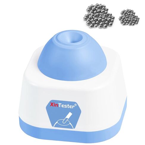 خلاط دوامي صغير من Xin Tester Lab، 100 مل نموذج DIY لخلط طلاء الأظافر 3000 دورة في الدقيقة، خلط حبر الوشم الصباغ للرموش مع 120 كرة - وردي in Kuwait