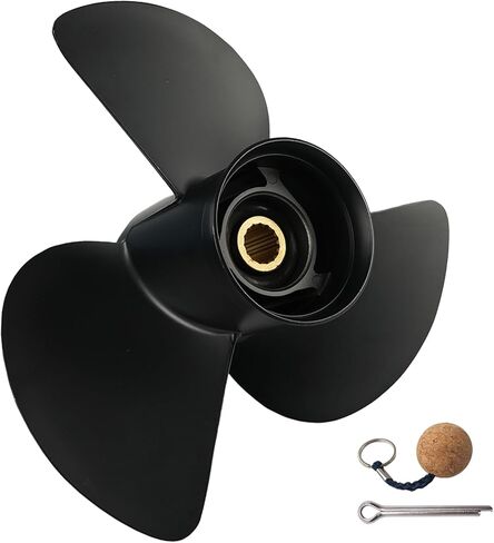 OEM Upgrade 14×19 Aluminum Boat Propeller for Suzuki 50/60/70/90/100/115/140 HP Outboard Engines, 3-Blade RH, 15-Spline Tooth (14 (Dia) x 19 (Pitch) in Saudi Arabia
