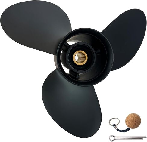 OEM Upgrade 14×19 Aluminum Boat Propeller for Suzuki 50/60/70/90/100/115/140 HP Outboard Engines, 3-Blade RH, 15-Spline Tooth (14 (Dia) x 19 (Pitch) in Saudi Arabia