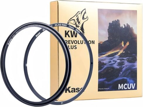 Kase 67mm KW Revolution Plus MCUV Magnetic Slim UV Filter, HD Optical Glass, Double-Sided Waterproof & Scratch-Resistant, 1-Second Snap-on for Canon Nikon Sony Lens (with Inlaid Ring) in Saudi Arabia