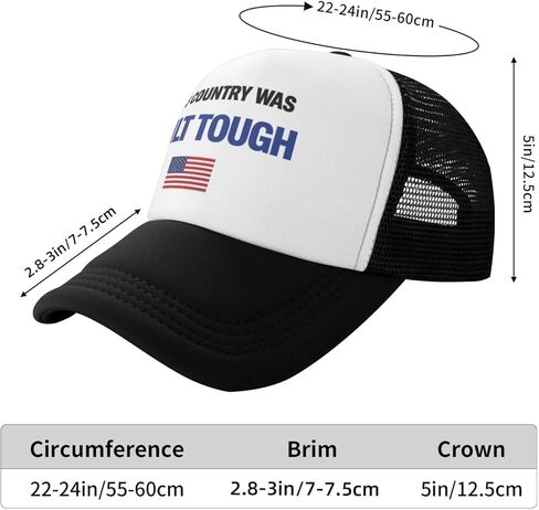 Men's Patriotic Trucker Hat–250th Anniversary USA Hat,Freedom American Heritage Statement Cap,Veteran Gift in Saudi Arabia
