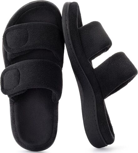 RockDove Women's Dual-Strap Adjustable Slipper with Arch Support in Saudi Arabia