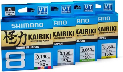 Shimano Kairiki 8 59WPLA68R0 Mantis Green Braided Fishing Line 300m in Saudi Arabia