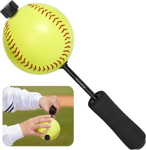 Softball Pitching Tools - 12 Inch Finger Strength & Spin Control Practice Softball Pitching Trainer, Portable Training Aid for Fastpitch & Slowpitch Players in Saudi Arabia