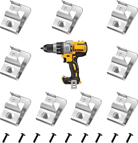 خطاف مشبك للحزام مكون من 9 قطع لجهاز Dewalt N268241 - متوافق مع أدوات الطاقة 20 فولت بما في ذلك DCD980، DCD985، DCD980L2، وDCD985L2 in Kuwait