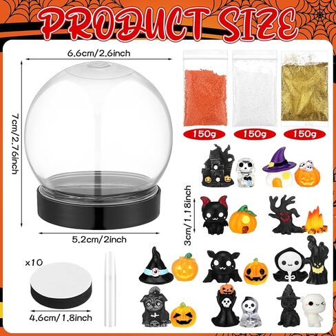 Chunful 10 Sets Easter DIY Snow Globe Crafts Kit Make Your Own Easter Snow Globe DIY Plastic Bunny Decorations with Mini Figurines Accessories for Party Favors Arts Classroom Activities Home Decor in Saudi Arabia