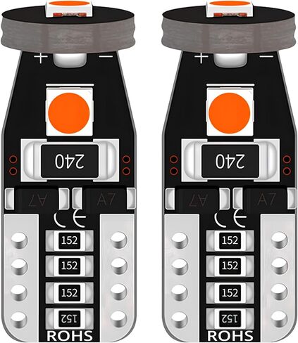 Pack of 2 T10 3030 3smd White Led Bulbs Super Bright 168 2825 194 Chipset CANBUS for License Plate Lights Truck Interior Light Dome Light Map Light Door Light Courtesy Marker Light Inside Car Light in Saudi Arabia