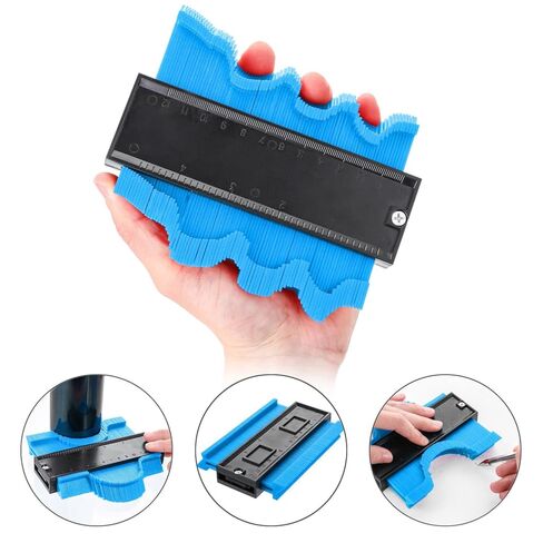 Contour Gauge (5 Inch) Profile Tool- Precisely Copy Irregular Shape Duplicator -Irregular Welding Woodworking Tracing - Must Have Tool for DIY Handyman, Construction (red) in Saudi Arabia