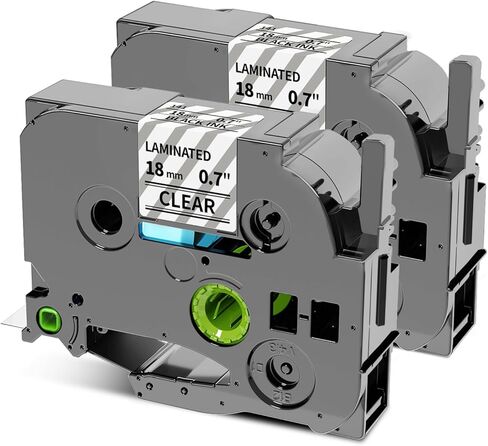 Compatible with Brother Label Maker Tape Clear TZ 12mm 0.47 Inch Ptouch | Label Tape Black on Clear TZe-131 TZe131 P Touch Refills for PT-H103w 2040 PTD210 PTH100 PTD220, 1/2 Inch 26.2 Ft, 2 Pack in Saudi Arabia