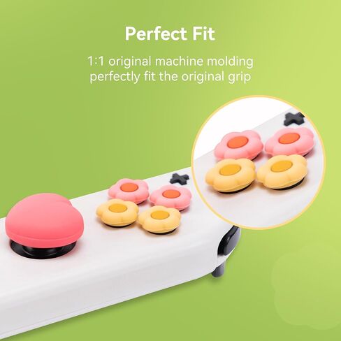 GeekShare Thumb Grip Caps Compatible with Nintendo Switch/OLED/Switch Lite,Soft Silicone Joystick Rocker Cover,4PCS (Purple) in Saudi Arabia
