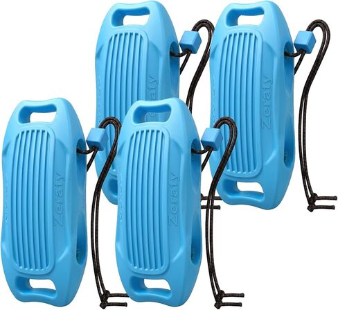 مصدات قوارب Zeraty الصلبة EVA 1-2-4 عبوات، مصدات قفص الاتهام بدون انكماش مقاس 17 بوصة × 8 مع حبال قابلة للتعديل، واقي هيكل بحري غير متدحرج قابل للتكديس للقوارب العائمة واليخوت والباس والتزلج على الماء وقوارب جون in Kuwait
