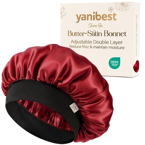 YANIBEST Silk Bonnet for Men, Satin Hair Bonnet for Sleeping, Double Layer Sleep Cap for Black Men & Women Curly Hair Braids, Royal Blue in Saudi Arabia