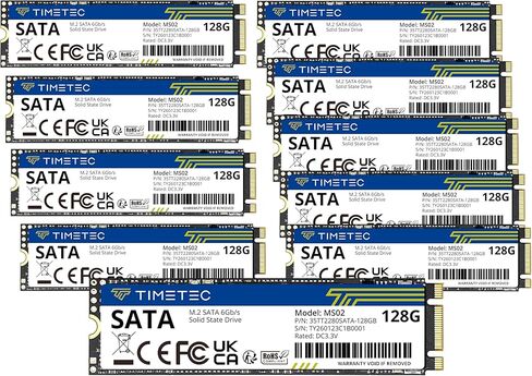 Timetec 256GB SSD 3D NAND SATA III 6Gb/s M.2 2280 NGFF 128TBW سرعة قراءة تصل إلى 550 ميجابايت/ثانية SLC Cache أداء يعزز محرك الأقراص الصلبة الداخلي للكمبيوتر الشخصي والكمبيوتر المحمول وسطح المكتب (256 جيجابايت) in Saudi Arabia