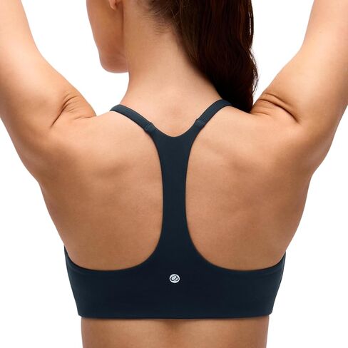 حمالات صدر رياضية للنساء من CRZ YOGA Butterluxe ذات تغطية منخفضة ورقبة على شكل V - توب يوغا مبطن بأشرطة سباغيتي وظهر متقاطع in Kuwait
