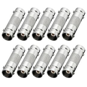 10 عبوات BNC أنثى إلى موصل سالب، 10 قطع BNC محول موصل مقرنة برميل لنظام مراقبة كاميرا CCTV in Kuwait