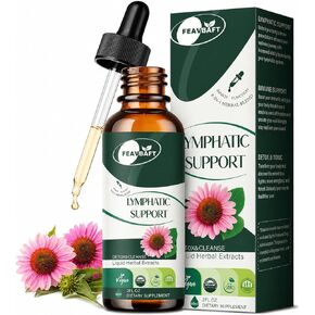 Liposomal Lymphatic Drainage Drops - Lymph Detox Cleanse & Immune Support with-Echinacea, Dandelion, Burdock-Supports Lymphatic Health 2 FL.OZ in Saudi Arabia
