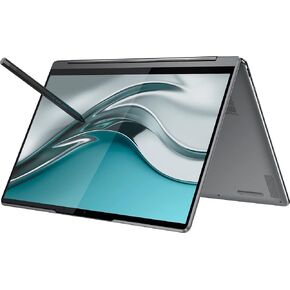 كمبيوتر محمول Lenovo Yoga Slim 9i مع معالج Intel Core Ultra 7 258V، وشاشة لمس WQUXGA OLED مقاس 14 بوصة، وكاميرا أسفل الشاشة، وذاكرة LPDDR5X-8533MT/s سعة 32 جيجابايت، ومحرك أقراص SSD سعة 1 تيرابايت، وWi-Fi 7، وقارئ FP، وWin 11 Pro in Kuwait