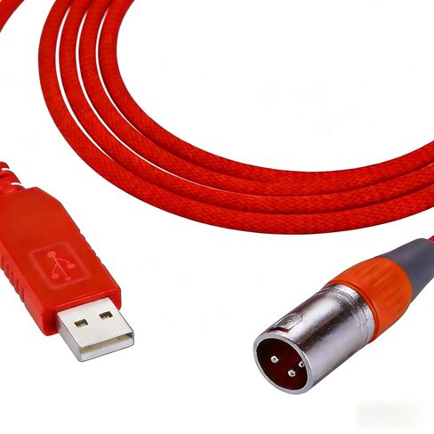 محول USB إلى DMX محول RS485 3PIN XLR أنثى DMX512 Freestyler Software كابل باهت للتحكم في الكمبيوتر مع رقاقة FT232RL يدعم Win10 Mac OS (5 أمتار) in Kuwait
