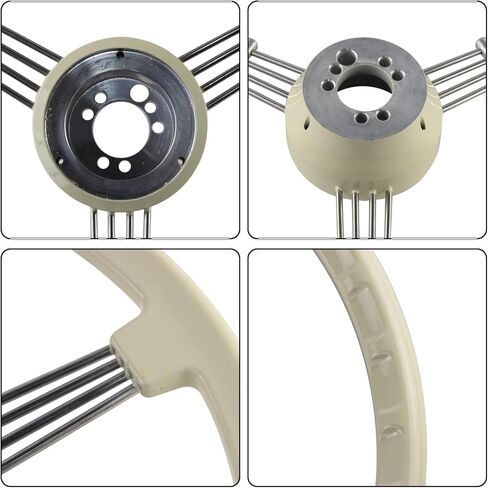 400mm Banjo Vintage Classic Steering Wheel Piano Lacquer Process With Stainless Steel Spoke For 1950-1965 Porsche 356 Pre-A A B C (Black) in Saudi Arabia