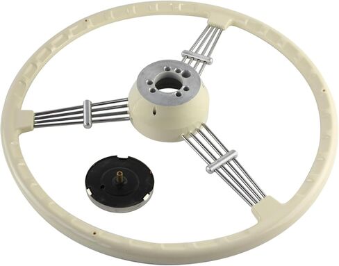 400mm Banjo Vintage Classic Steering Wheel Piano Lacquer Process With Stainless Steel Spoke For 1950-1965 Porsche 356 Pre-A A B C (Black) in Saudi Arabia