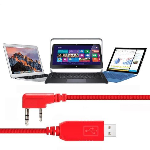 كابل برمجة USB لـ Baofeng، Wouxun، Kenwood، Baofeng، Archell، PC01 كابل برمجة USB UV-5R، UV-82، BF-888S (1 متر أسود) in Kuwait