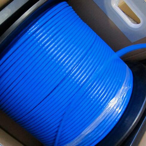 STEREN CAT6 Plenum (CMP) Cable 1000FT | ETL | Network Analyzer Test Passed | 23AWG 4Pair, Solid 550MHz Network Cable 10Gigabit UTP, Blue – Reel in Box - 300-796BL in Saudi Arabia