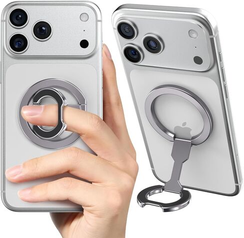 CloudValley for Magsafe Phone Grip Holder - Adjustable Dual-Sided Magnetic Finger Ring Stand 4-in-1, Compatible with iPhone 17/16-12 & MagSafe Car Mounts in Saudi Arabia