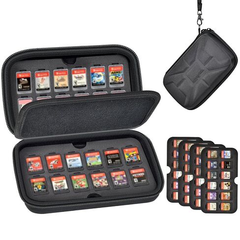 حامل بطاقة SD لنينتندو 72 بطاقة ألعاب و144 بطاقة Micro SD SDXC SDHC TF، سعة تخزين كبيرة ومنظم حافظة بطاقات الذاكرة للتبديل 2/لوحدة تحكم OLED/Lite للسفر، صندوق الحفلات فقط in Saudi Arabia
