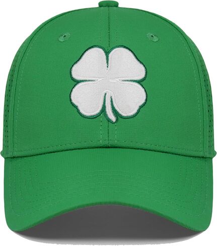 Clover Hats for Men Women, Black Lucky Golf Baseball Cap,4 Leaf Hat,Embroidery Hat in Saudi Arabia