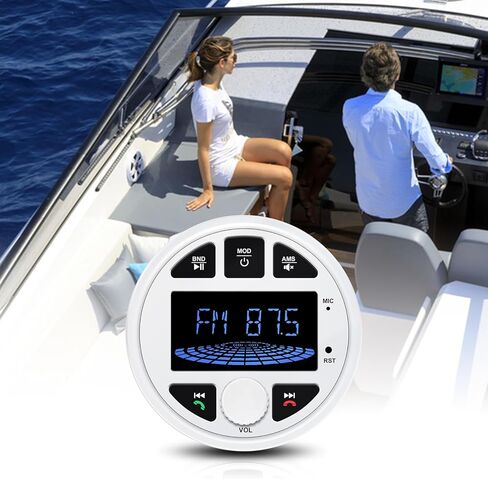 Waterproof Bluetooth Marine Stereo for Boat/Golf Cart/ATV/UTV/RV Headunit HD LCD Display AM/FM Tuner Radio Receiver EZoneTronics in Saudi Arabia