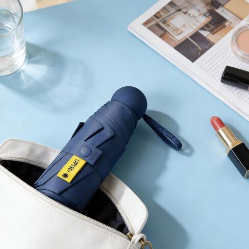 2-Pack Travel Essentials Mini Umbrella, Small Compact UV Sun Protection Lightweight Tiny Pocket Umbrella Fits Purse Backpack in Saudi Arabia