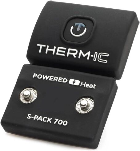 THERM-IC S-Pack 1200 Sock Batteries - Compatible with All Therm-ic Heated Socks - Compact Lightweight Easy to Use Batteries with 3 Heat Settings - USB Charger Included in Saudi Arabia