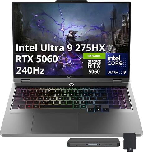 كمبيوتر محمول للألعاب Lenovo Legion 5 Gen 10: Ryzen 7 260 وNVidia RTX 5060 وذاكرة وصول عشوائي DDR5 سعة 16 جيجابايت ومحرك أقراص SSD سعة 512 جيجابايت وشاشة WUXGA مقاس 15.3 بوصة (1920 × 1200) وسرعة 165 هرتز in Saudi Arabia