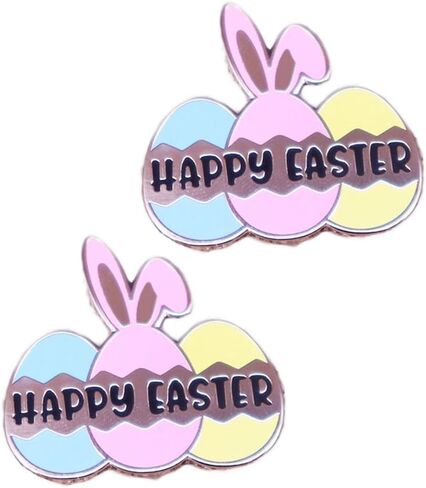 Easter Enamel Pins Easter Bunny Brooches Easter Egg Lapel Pin Easter Rabbit Badges Pins JHE70 in Saudi Arabia