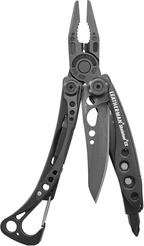 LEATHERMAN، Skeletool CX، 7 في 1 خفيفة الوزن، أداة متعددة بسيطة للحمل اليومي (EDC)، المنزل والحديقة والخارج، أسود وفضي in Kuwait