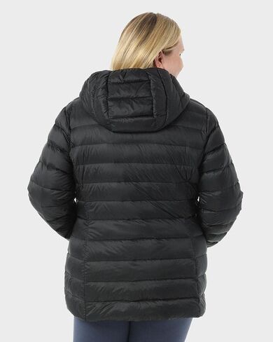 32 Degrees Women’s Plus Size Water-Repellent Packable Down Jacket, Ultra-Light with Detachable Hood in Saudi Arabia