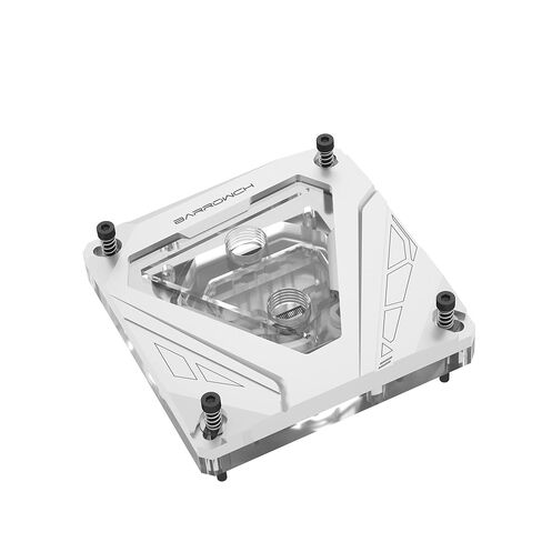 كتلة مياه Barrowch FBLTGI-04I CPU لـ Intel i3 i5 i7 i9 LGA 1700 1200 1156 1155 1151 1150 كتلة مائية نحاسية مع LRC 2.0 5v 3Pin aRGB LED ومحول (أسود) in Kuwait