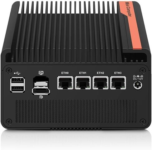 Mini PC NAS 5 M.2 Nvme Pocket NAS Small PC,4X2.5GbE LAN Mirco Desktop Computer 2HD 4K@60HZ,Router/QNAS/Firewall DDR5 for Office Business (N355-No Memory, no Hard Drive.) in Saudi Arabia