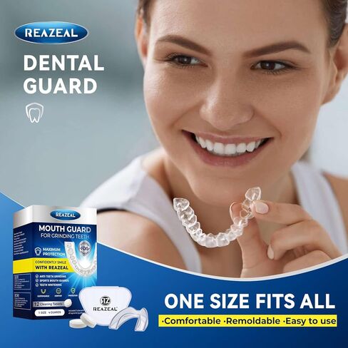 Mouth Guard for Grinding Teeth at Night: Mouth Guard for Sleeping - Night Guard for Teeth Grinding Home & Travel Use in Saudi Arabia