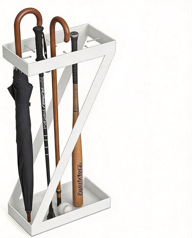 Umbrella Holder for Entryway Black Umbrella Stand indoor，Stores Umbrellas Canes Equipped with hooks for Storing Foldable for use in Homes, Offices, Hotel Lobbies in Kuwait