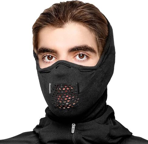 Naroo Z5H - Premium Anti-Fog 3D Chamber Breathable Half Balaclava Mask Neck Gaiter for Winter Skiing Snowboarding Biking in Saudi Arabia